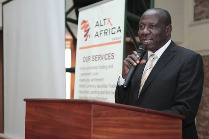 Matia Kasaija, the Minister of Finance, at the launch of ALTX East Africa. Photo: ALTX Africa Group