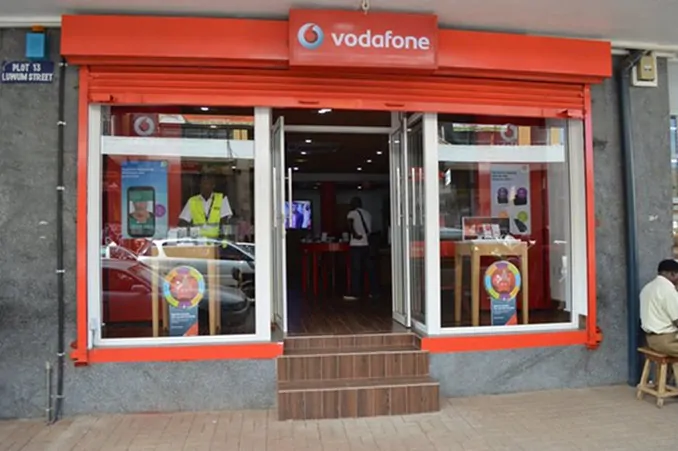 A Vodafone shop in Kampala. Photo: Twitter (@VodafoneUganda)
