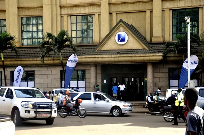 A Dfcu Bank branch on Kampala Road