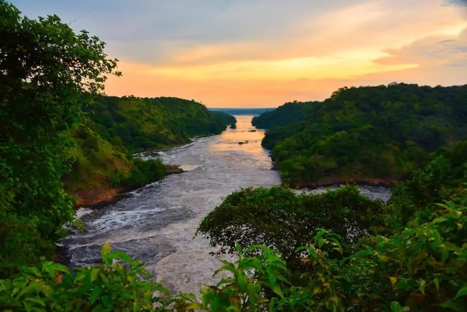 Murchison Falls on the River Nile in northwest Uganda
