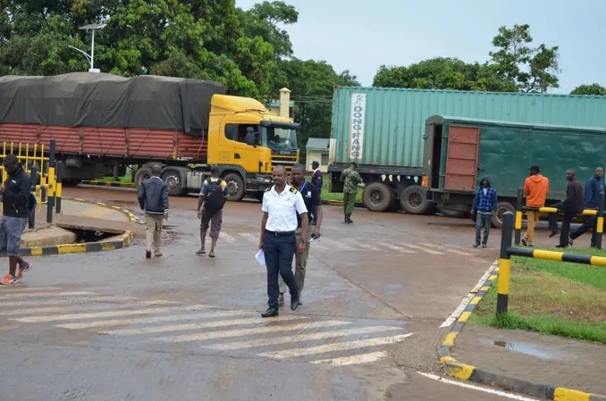 Uganda's border with Kenya at Busia