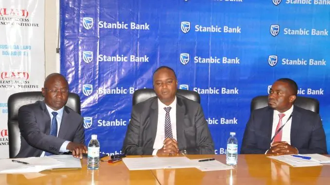 Buganda Land Board and Stanbic Bank officials