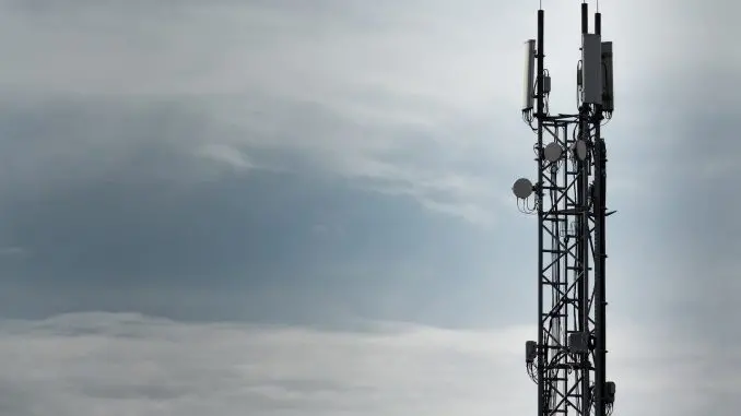 A mobile phone mast