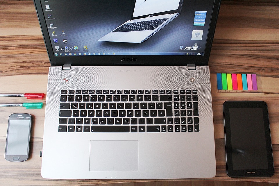 Office Laptop Smartphone