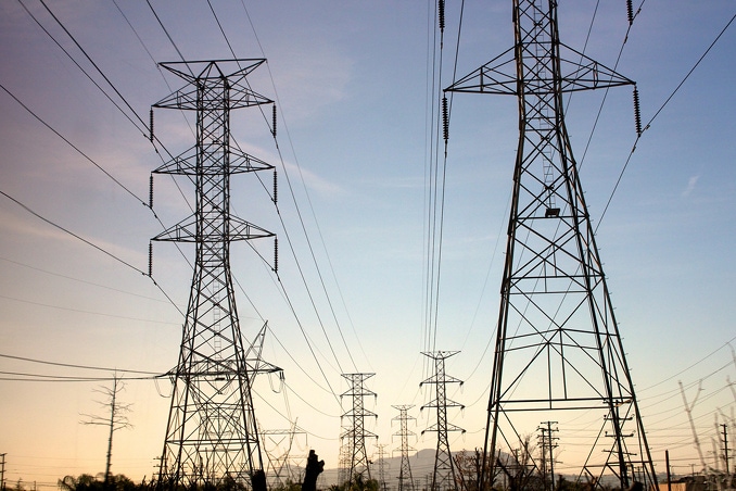 Electricity pylons