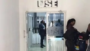 Main entrance at the Uganda Securities Exchange