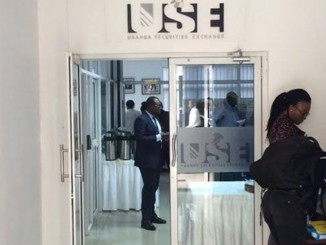 Main entrance at the Uganda Securities Exchange
