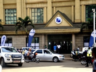 A Dfcu Bank branch on Kampala Road