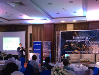 A Stanbic Bank Economist at a Stanbic event.