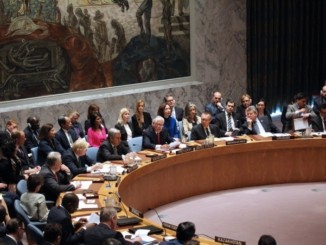 A sitting of the UN Security Council in New York, April 2017
