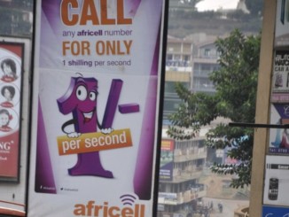 Africell Uganda outdoor advertising road sign board