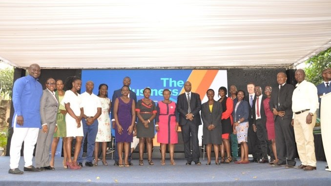 A group photo at an event