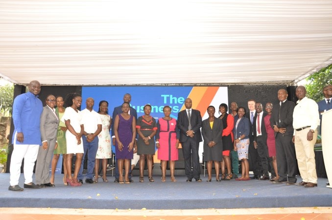 A group photo at an event