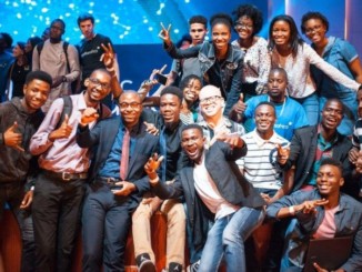 Group of smiling young people