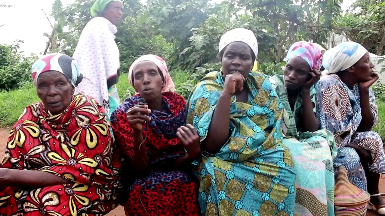 Six Banyamulenge women in the Democratic Republic of Congo being interviewed by a media house
