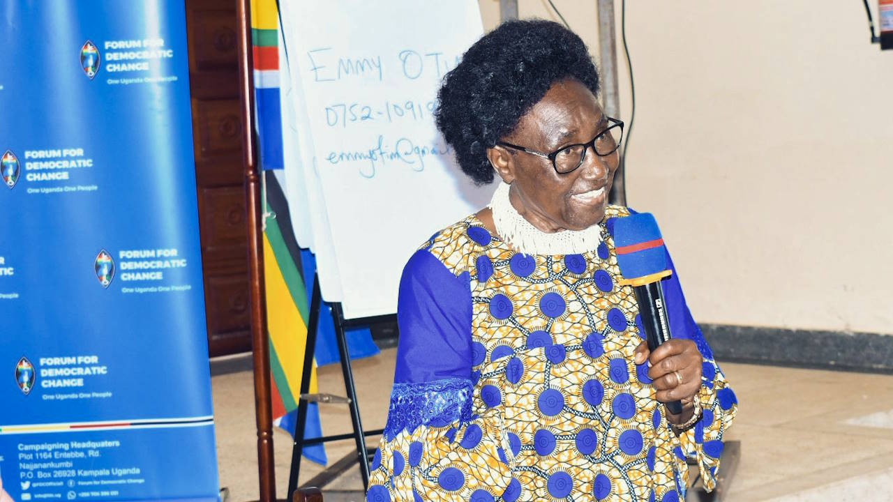 The late Cecilia Atim Ogwal speaking at an FDC event in Wakiso, November 2023. One of Uganda’s longest-serving female legislators, she passed away on 18 January 2024 at the age of 77. Ms Ogwal was a trailblazer, known for her strength, charisma, and leadership in the opposition. She was a staunch defender of multipartyism, democracy, and human rights. Known for her toughness, she fearlessly stood up to male leaders in the ruling party and her own party, earning her the nickname 'iron lady' in Uganda.