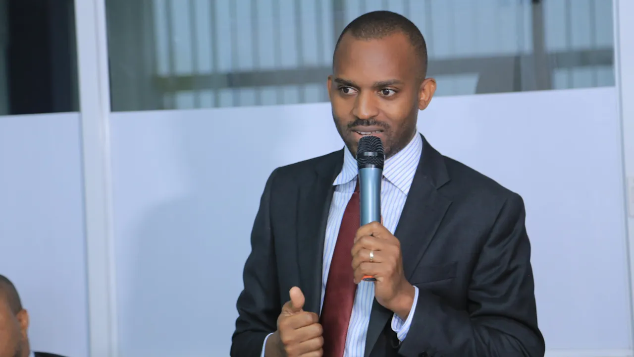 Grace Semakula, who has been appointed as the new chief executive officer of SBG Securities Uganda Ltd, speaks at an event held at the Uganda Securities Exchange in 2019. Mr Semakula is the former investor relations manager at power distributor Umeme. A statement by SBG Securities Uganda Ltd said that he has nearly two decades of experience in asset management, brokerage, and the energy and infrastructure sectors, including 12 years in senior positions.