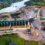 An aerial photo of the Karuma hydropower project