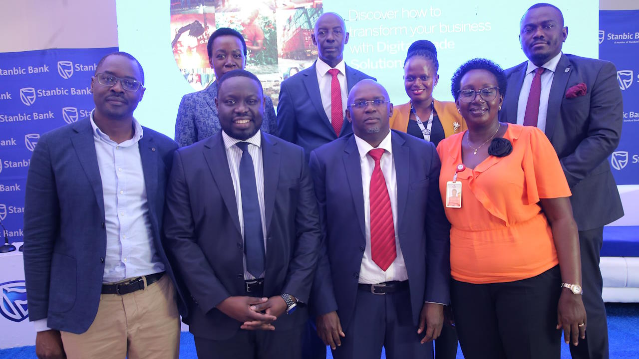 Panellists at the Stanbic Bank trade forum held in Kampala, November 2023