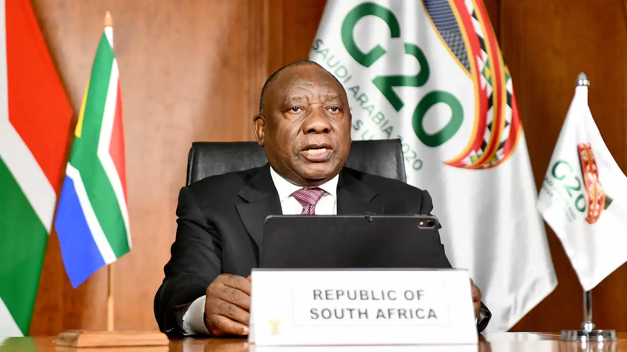 President Cyril Ramaphosa leads South African delegation to virtual G20 Leaders' Summit in November 2020