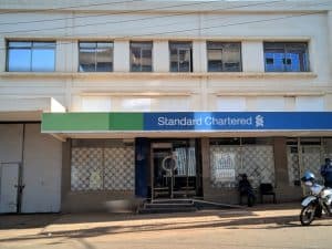 A Standard Bank branch in Jinja