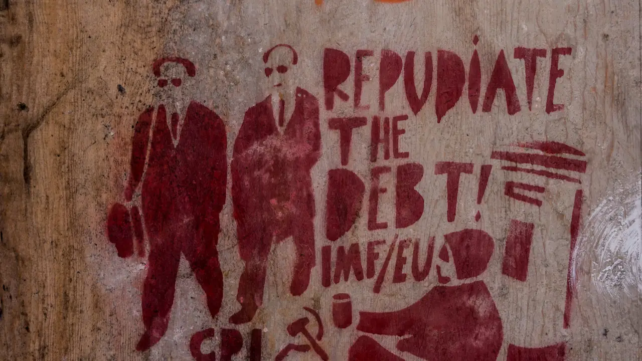 Street art in Dublin against IMF/EU debt, June 2013. The recent Kenyan anti-tax protests are a warning that the International Monetary Fund (IMF) is failing. The public does not think it is helping its member countries manage their economic and financial problems, which are being exacerbated by a rapidly changing global political economy. The IMF has provided financial assistance to Kenya; however, the funding comes with strict conditions that suggest debt obligations are more important than the needs of long-suffering citizens. This is despite the IMF's claim that its mandate now includes helping states deal with issues such as climate, digitalisation, gender, governance, and inequality. Unfortunately, Kenya is not an isolated case. Twenty-one African countries are receiving IMF support. In Africa, debt service, on average, exceeds the combined amounts governments are spending on health, education, climate and social services. The tough conditions attached to IMF financing have led the citizens of Kenya and other African countries to conclude that a too powerful IMF is the cause of their problems. However, research into the law, politics and history of the international financial institutions suggests the opposite: the real problem is the IMF’s decline in authority and efficacy.