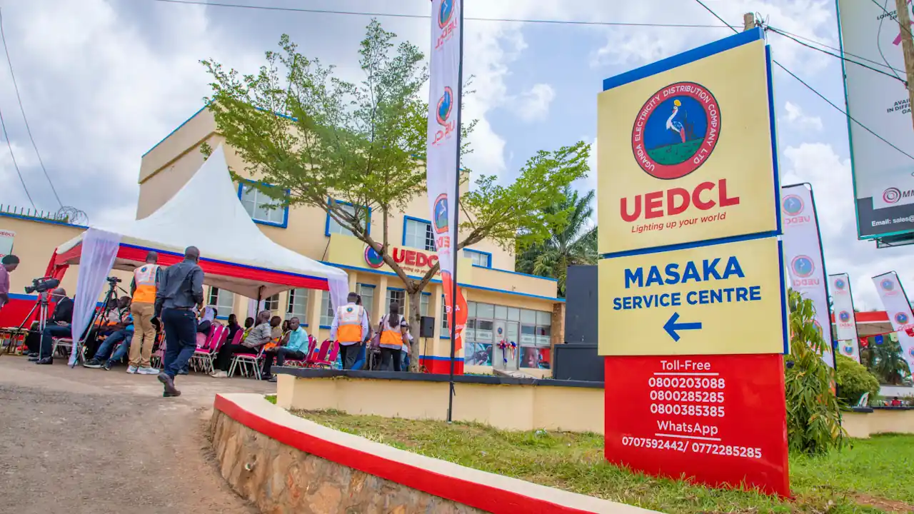 The Uganda Electricity Distribution Company Limited's service centre in Masaka town.